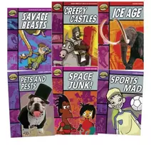 KNYGA Alison Hawes Learn at Home: Rapid Reading Pack 2 for struggling readers in Years 3-6 (6 dyslexia-friendly reading books)