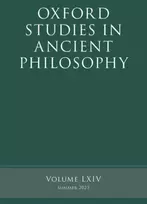 KNYGA Rachana Kamtekar Oxford Studies in Ancient Philosophy