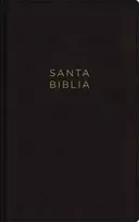 KNYGA Vida NBLA, Santa Biblia, Ultrafina, Letra grande, Leathersoft, Negro, Palabras de Jesus en rojo, con cierre
