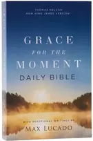 KNYGA Max Lucado NKJV, Grace for the Moment Daily Bible, Softcover, Comfort Print