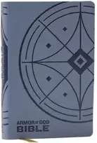 KNYGA Bookshop NKJV Armor of God Bible, Mėlyna/Gray Leathersoft (Children’s Bible, Raudona Letter, Comfort Print, Holy Bible): New King James Version