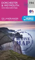 KNYGA Ordnance Survey Dorchester & Weymouth, Cerne Abbas & Bere Regis