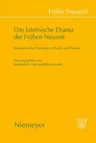 KNYGA Reinhold Glei Das Lateinische Drama Der Fruhen Neuzeit