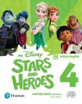 KNYGA Anna Osborn My Disney Stars and Heroes British Edition Level 4 Activity Book with eBook