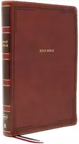 KNYGA Thomas Thomas Nelson NKJV Holy Bible, Giant Print Thinline Bible, Brown Leathersoft, Raudona Letter, Comfort Print: New King James Version