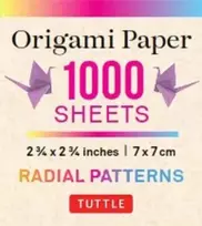 KNYGA Tuttle Tuttle Publishing Origami Paper Color Bursts 1,000 sheets 2 3/4 in (7 cm)