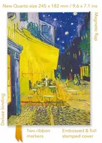 KNYGA Flame Tree Studio Vincent van Gogh: Cafe Terrace (Foiled Quarto Journal)