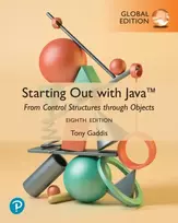 KNYGA Tony Gaddis Starting Out with Java: From Control Structures through Objects, Global Edition