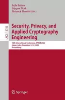 KNYGA Lejla Batina Security, Privacy, and Applied Cryptography Engineering