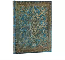 KNYGA Bookshop 2026 Azure (Equinoxe) Ultra 12-month Day-at-a-Time Hardcover Flexi Dayplanner 2026 (Elastic Band Closure)