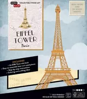 KNYGA Bookshop IncrediBuilds: Paris: Eiffel Tower Book and 3D Wood Model