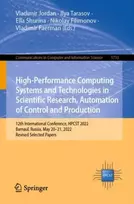 KNYGA Vladimir Jordan High-Performance Computing Systems and Technologies in Scientific Research, Automation of Control and Production