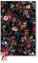 KNYGA paperblanks Floralia (William Kilburn) Maxi Vertical 12-month Dayplanner 2024 (Elastic Band Closure)