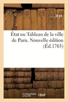 KNYGA Bookshop Etat Ou Tableau de la Ville de Paris. Nouvelle Edition