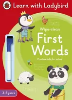 KNYGA First Words: A Learn with Ladybird Wipe-Clean Activity Book 3-5 metai