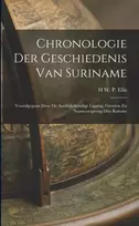 KNYGA Bookshop Chronologie Der Geschiedenis Van Suriname