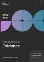 KNYGA Jonathan Mcgahan Core Statutes on Evidence 2022-23