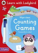 KNYGA Counting Games: A Learn with Ladybird Wipe-clean Activity Book (3-5 metai)