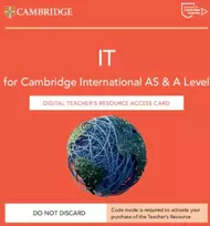KNYGA Victoria Ellis Cambridge International AS & A Level IT Digital Teacher's Resource Access Card