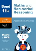 KNYGA Alison Primrose Bond 11+ CEM Maths & Non-verbal Reasoning Assessment Practice 9-10 Years (for Cambridge Select Insight)