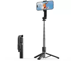 Asmenukių lazda Orico SPV90 aliumininis mini trikojis su „Bluetooth“ 360 laipsnių sukimu - juodas