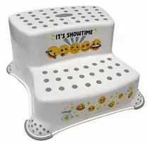 Keeeper Two-tier bench Igor "Emoji Showtime" 40x37x21cm baltas