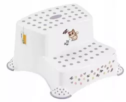 Keeeper Two-tier bench Igor “Cats” 40x37x21cm baltas