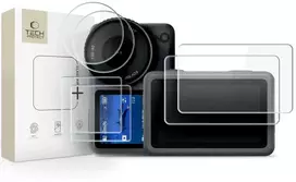 GRŪDINTAS STIKLAS TECH-PROTECT GLASS FIT+ 2-SET DJI OSMO ACTION 6 CLEAR