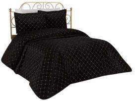 Lovatiesė, su pagalvių užvalkalais Mijolnir Dessert 773NVA1214, juoda sp., 250 cm x 260 cm