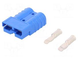 Plug | wire-wire | SB50 | hermaphrodite | PIN: 2 | for cable | crimped