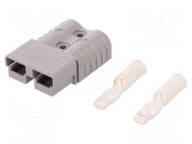Plug | wire-wire | SB120 | hermaphrodite | PIN: 2 | for cable | crimped