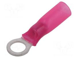 Ring terminal | M5 | Ø: 5.3mm | 0.5÷1.5mm2 | crimped | for cable | red