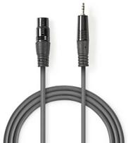 Nedis XLR Male to 3.5mm Male Cable, 3m