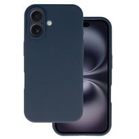 Silikoninis lite dėklas telefonui Iphone 16 tamsiai mėlynas