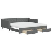 Sofa-lova vidaXL, 100x200 cm, pilka