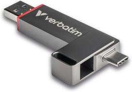 USB laikmena Verbatim Dual Quickstick 512gb Usb-c/usb-a Ssd atmintinė