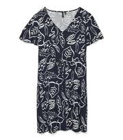 Vero Moda moteriška suknelė 10307990*03, tamsiai mėlyna/baltas