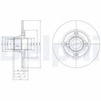 DELPHI Stabdžių diskas Brake rotor BG9033RSC