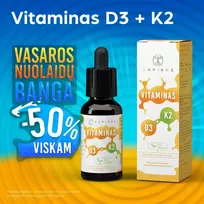 Vitaminas D3 + K2