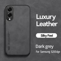 For Samsung S25 S24 S23 S22 Plus Ultra Light Luxury SheePskin Case For Samsung S24FE 23FE S25Egde Magnetic Suction Phone Case Galaxy S24 Ultra tamsiai pilka spalva