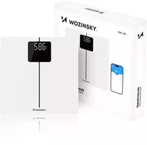 Virtuvinės svarstyklės Wozinsky WIWL-180 išmaniosios vonios svarstyklės su „Bluetooth“ – „Baltas“