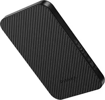 Powerbank PITAKA Aramid Fiber Qi2 MagSafe juodos spalvos-pilkos spalvos