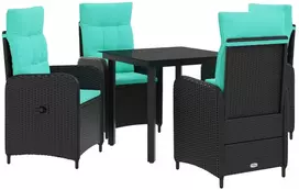 Lauko baldų komplektas Sofa Stalo Rinkinys su pagalve su pagalve 5 pcs