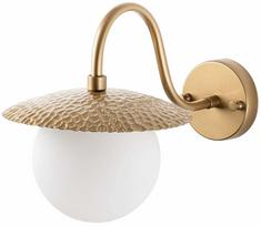Šviestuvas sieninis Opviq Anemon 15001, E14, 1 x 40 W, aukso sp./balta sp.