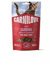 Carnilove Cat Sardine skanėstai katėms su sardinėmis ir braškėmis, 50 g