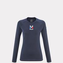 Millet Trilogy Wool TS LS saphir W marškinėliai