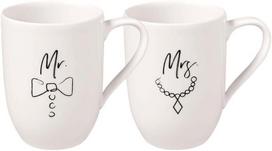 Puodelių rinkinys Villeroy & Boch Mrs & Mrs 290 ml porcelianas