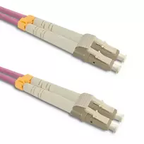 Qoltec Fiber optic patch cord LC/UPC - LC/UPC | Multimode | 50/125 | OM4 | Duplex | 1m