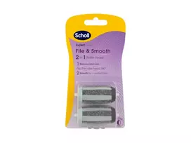 Scholl  Expert Care File  AND  Smooth 2-in-1 Roller Heads Pedicure, 2-piece set