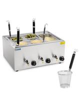 Makaroniarka viryklė makaronams ir koldūnams virti su bain marie 3 kameros su čiaupais
